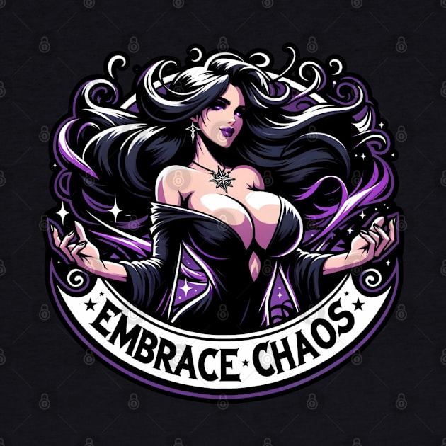 Embrace Chaos - Beautiful Sorceress - Dark Fantasy by Fenay-Designs